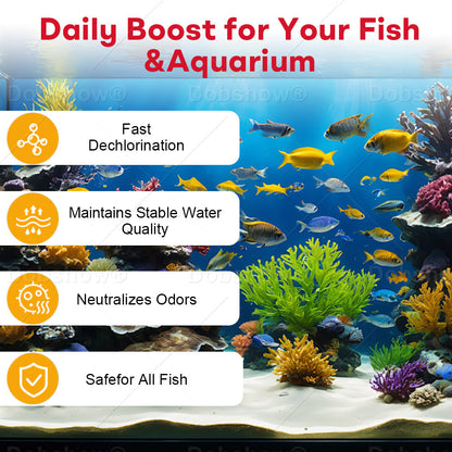 🏆Official Store | Dobshow® Aqua-Purity Pro ⚡ 4-in-1 Action – Clears cloudy water, boosts fish health