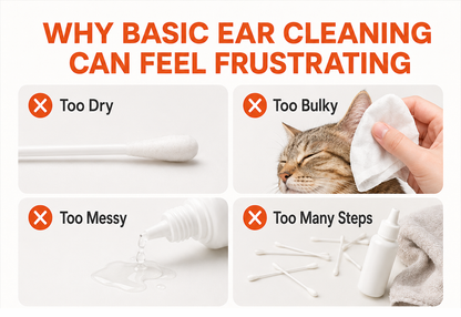 Pet Ear Cleaning Cotton Swabs – Earwax & Odor Remover for Cats & Dogs, Individually Wrapped, Break-to-Release Liquid, Dry/Wet Dual-Use, 100 Pack with Aloe, Witch Hazel & Chamomile Formula #SummerVibes #petlovers