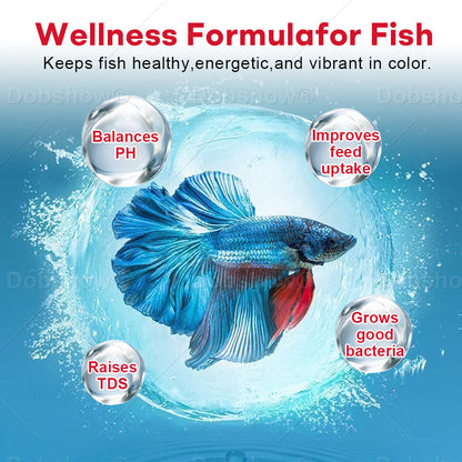 🏆Official Store | Dobshow® Aqua-Purity Pro ⚡ 4-in-1 Action – Clears cloudy water, boosts fish health