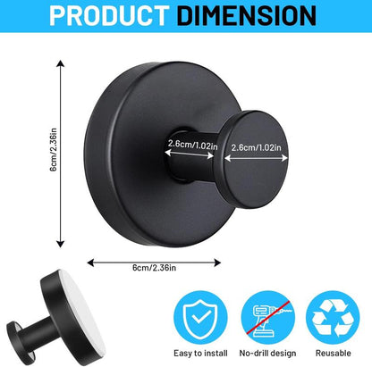 Shower Suction Cup Hooks (2/4/6 PCS) with Replaceable Core, Vacuum Locking No-Drill Removable Self-Adhesive Hooks for Bathroom Glass Tile, Home Organizers Holds Towels, House Accessories for Apartment Stuff & Bathroom Decor Ideas
