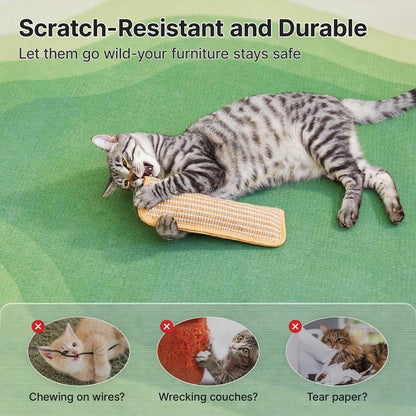 (𝙎𝙥𝙚𝙘𝙞𝙖𝙡 𝙋𝙧𝙤𝙢𝙤𝙩𝙞𝙤𝙣💖)Interactive Catnip Chew Toy with [6000mg A+ Organic Catnip], Soft Sisal Material Scratching and Kicker Cat Toys for Indoor Kittens, Drives Bored Cats Crazy with Fun