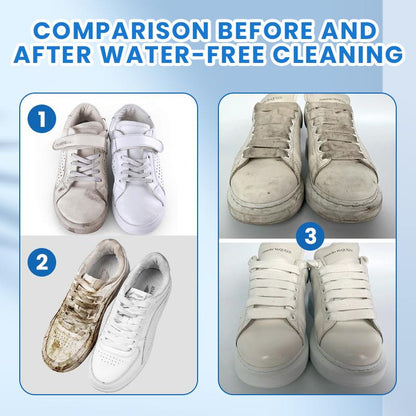 Multipurpose No-Wash White Shoe Cleaner Cream with Built-in Sponge for Leather Silicon Car Interiors 160g Mild Formula Gentle Non-Irritating Eco-Friendly