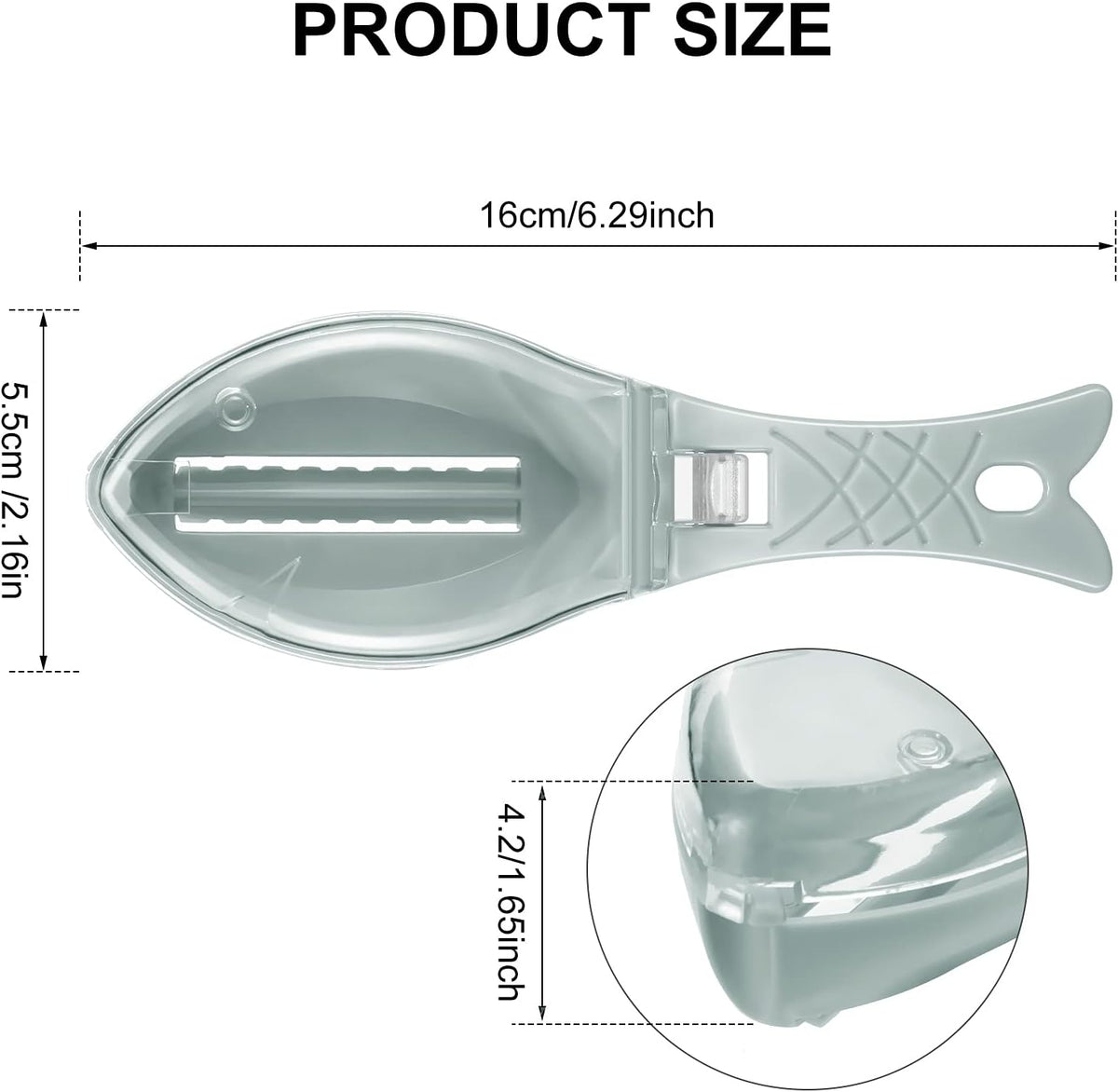 Fish Scale Remover Set Small Plastic Fish Skin Remover Tool Fast Cleaning Peeler Scaler Scraper Graters for Easy Kitchen Cleaning Tool