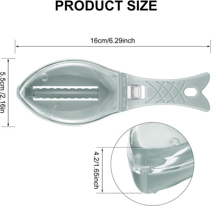 Fish Scale Remover Set Small Plastic Fish Skin Remover Tool Fast Cleaning Peeler Scaler Scraper Graters for Easy Kitchen Cleaning Tool