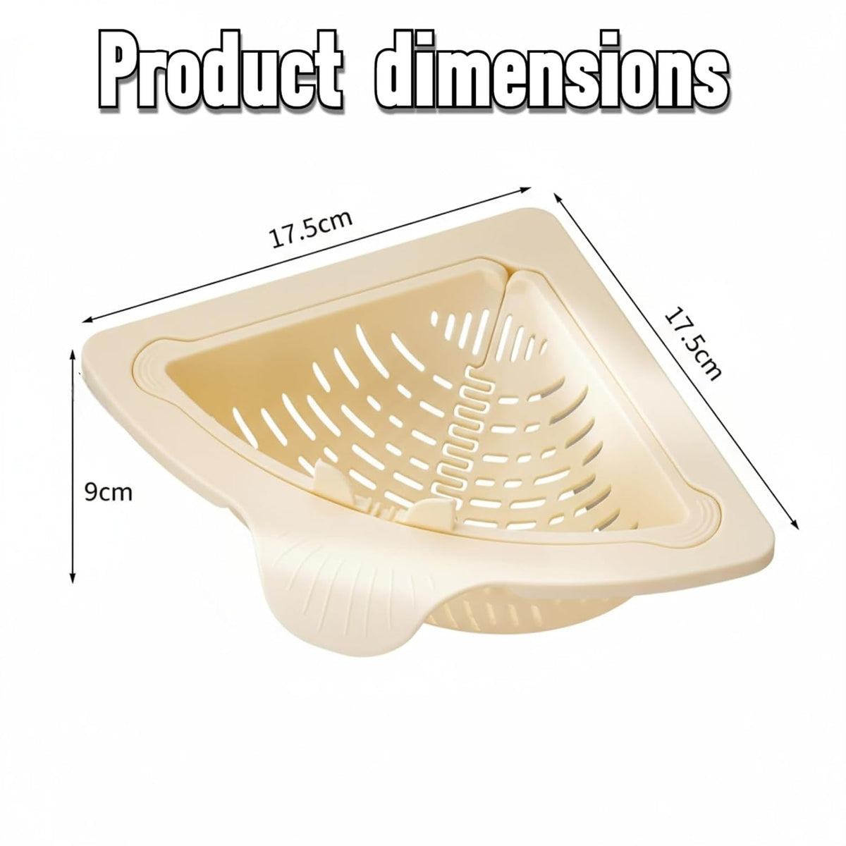 [DealsForYouDays] NiftyCuration Magnetic Drainage & Filter Basket, Triangular Sink Strainer with Twist-Open Bottom, Kitchen Sink Corner Rack for Draining & Storage, Punch-Free Installation, No Tools Needed