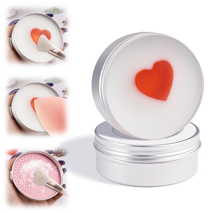 Makeup Brush Cleaner Soap with Silicone Mat, Deeply Cleans Waterproof Makeup for Synthetic & Natural Brushes & Sponges – Vegan, Cruelty-Free & Easy-Rinse