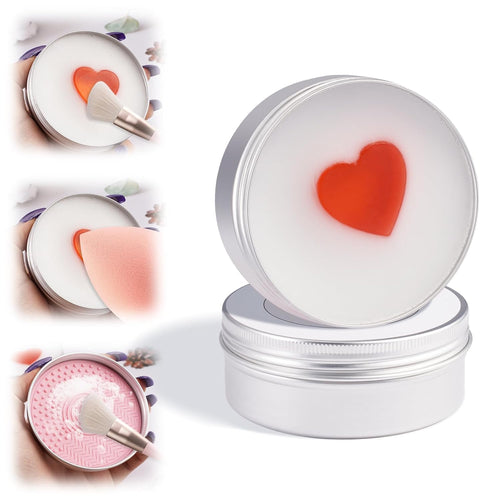 Makeup Brush Cleaner Soap with Silicone Mat, Deeply Cleans Waterproof Makeup for Synthetic & Natural Brushes & Sponges – Vegan, Cruelty-Free & Easy-Rinse