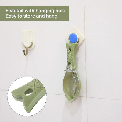 Fish Scale Remover Set Small Plastic Fish Skin Remover Tool Fast Cleaning Peeler Scaler Scraper Graters for Easy Kitchen Cleaning Tool