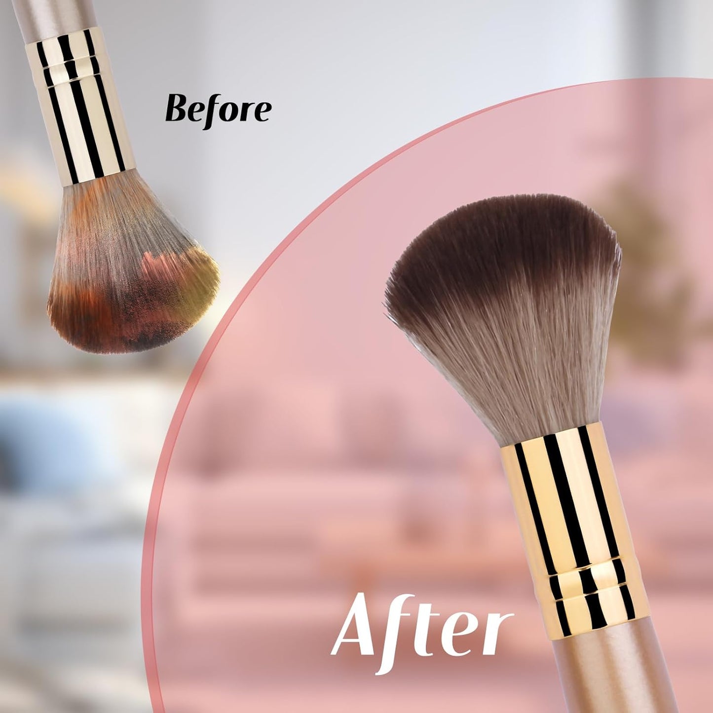 Makeup Brush Cleaner Soap with Silicone Mat, Deeply Cleans Waterproof Makeup for Synthetic & Natural Brushes & Sponges – Vegan, Cruelty-Free & Easy-Rinse
