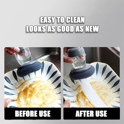 [DealsForYouDays] NiftyCuration Automatic Liquid Filling Comfort Handle Soap Dispense Palm Brush for Kitchen Sink Pot Bowl Cleaning