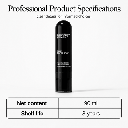 90ml Fluffy Hair Shaping Spray Long Lasting Volumizing Mist with Peach Fragrance