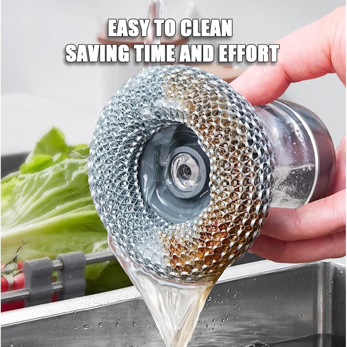 [DealsForYouDays] NiftyCuration Automatic Liquid Filling Comfort Handle Soap Dispense Palm Brush for Kitchen Sink Pot Bowl Cleaning