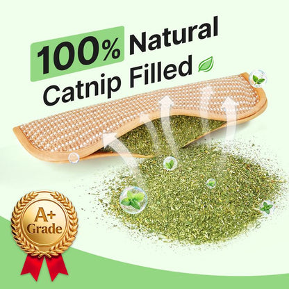 (𝙎𝙥𝙚𝙘𝙞𝙖𝙡 𝙋𝙧𝙤𝙢𝙤𝙩𝙞𝙤𝙣💖)Interactive Catnip Chew Toy with [6000mg A+ Organic Catnip], Soft Sisal Material Scratching and Kicker Cat Toys for Indoor Kittens, Drives Bored Cats Crazy with Fun