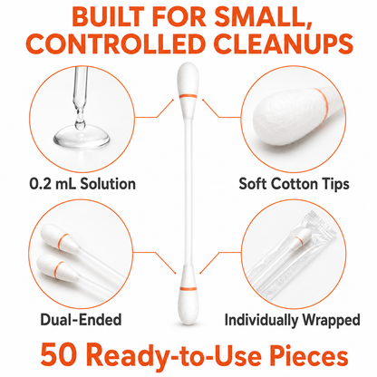 Pet Ear Cleaning Cotton Swabs – Earwax & Odor Remover for Cats & Dogs, Individually Wrapped, Break-to-Release Liquid, Dry/Wet Dual-Use, 100 Pack with Aloe, Witch Hazel & Chamomile Formula #SummerVibes #petlovers