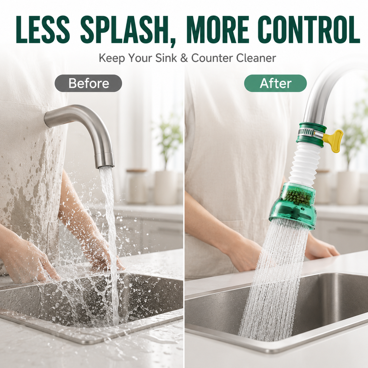 NiftyCuration 360° Faucet Filter Extender