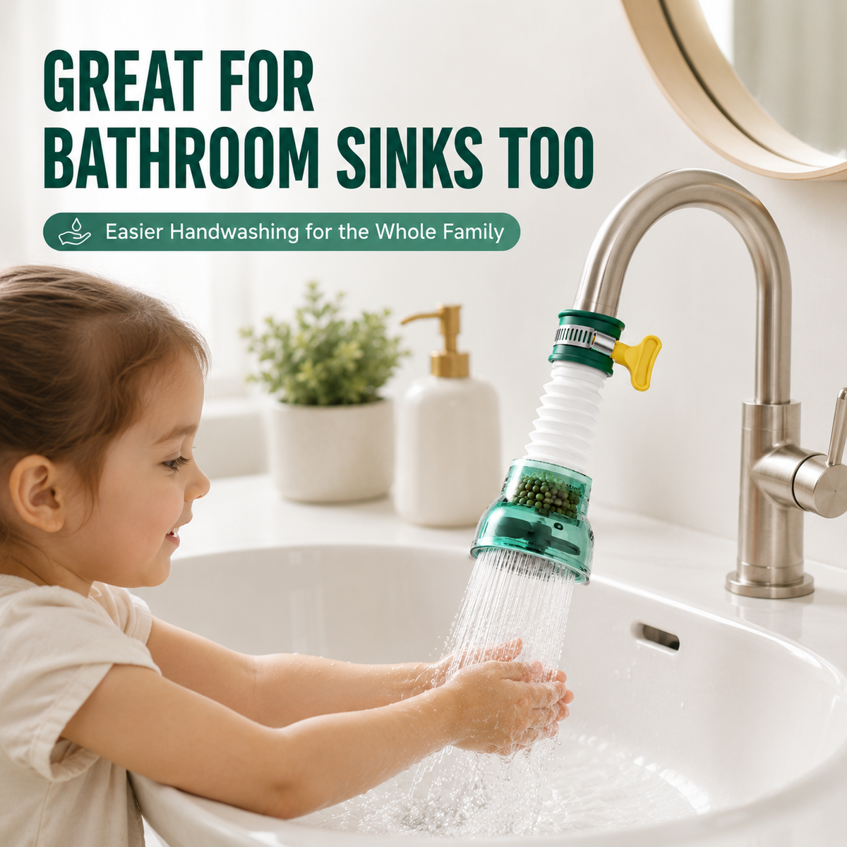 NiftyCuration 360° Faucet Filter Extender