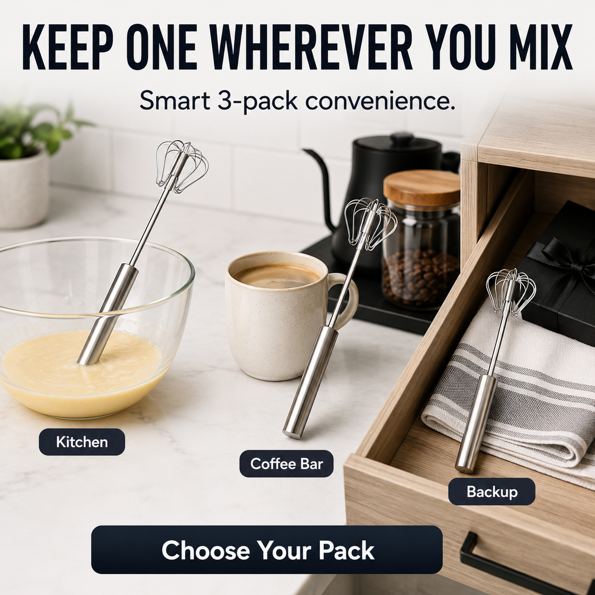 Stainless Steel Hand-Push Rotary Whisk Food-Grade Rust-Resistant Sturdy Riveted Construction Semi-Automatic Design Versatile for Cooking Blending Whisking Beating and Stirring Tasks Easy to Clean