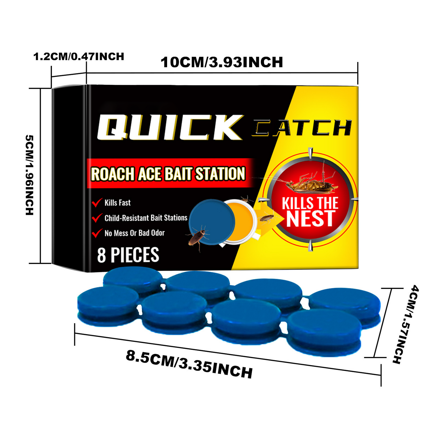 🔥𝙎𝙥𝙚𝙘𝙞𝙖𝙡 𝙋𝙧𝙤𝙢𝙤𝙩𝙞𝙤𝙣 | Healrize® Roach Ace Bait Station – Indoor Roach Killer for Kitchen & Home