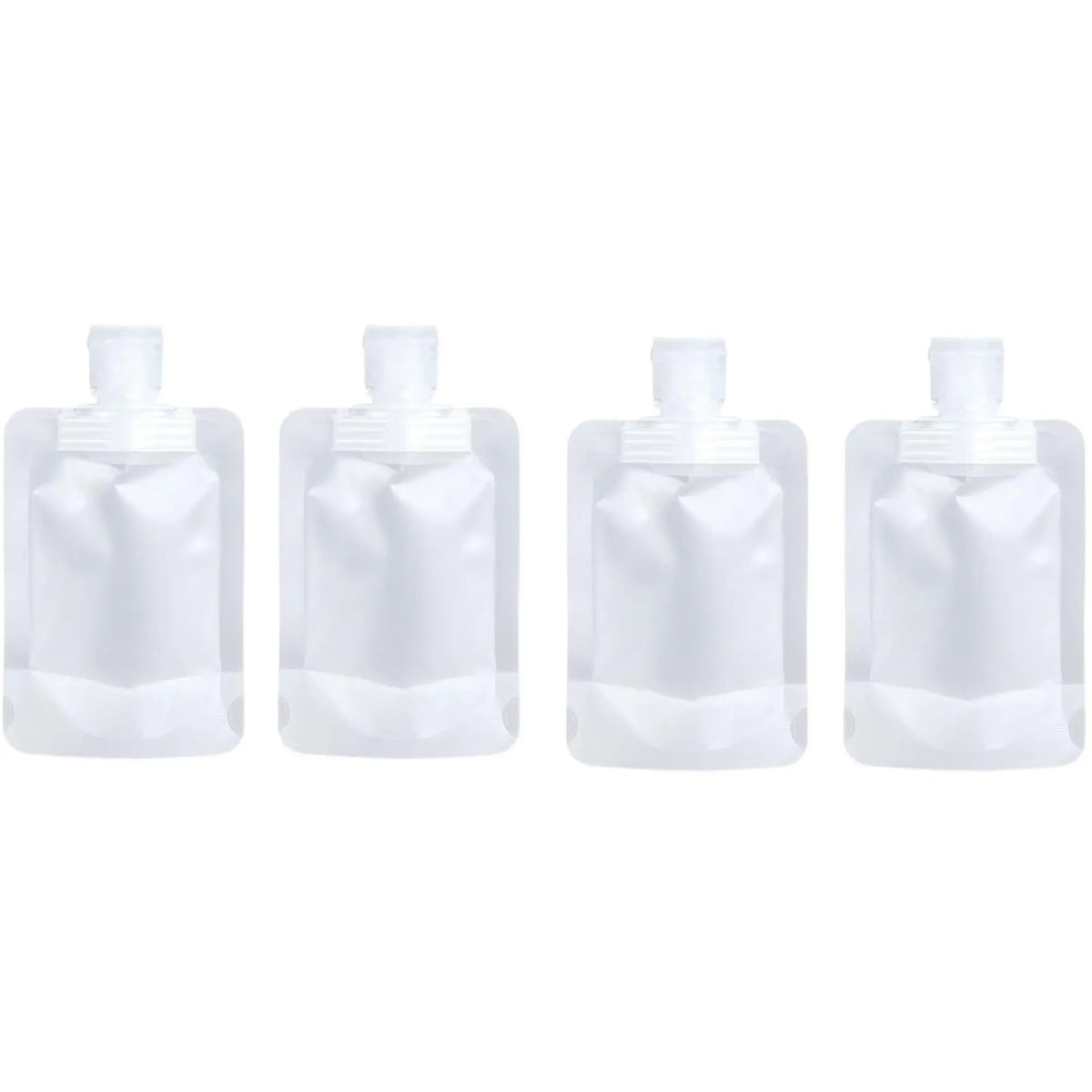 10 Counts Reusable Plastic Pouches, Versatile Liquid Carriers for Picnics and Outings