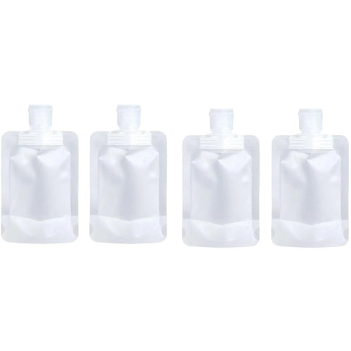 10 Counts Reusable Plastic Pouches, Versatile Liquid Carriers for Picnics and Outings