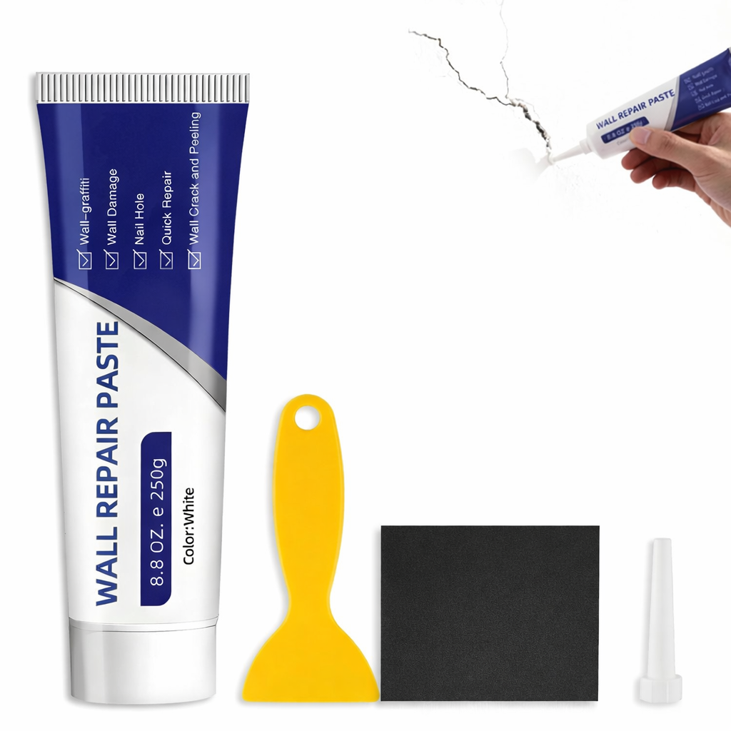 Eco-Friendly White Wall Repair Paste Waterproof Anti-Mold Odorless Environmentally Friendly Fix Cracks Holes Peeling Paint Fast