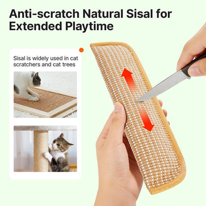 (𝙎𝙥𝙚𝙘𝙞𝙖𝙡 𝙋𝙧𝙤𝙢𝙤𝙩𝙞𝙤𝙣💖)Interactive Catnip Chew Toy with [6000mg A+ Organic Catnip], Soft Sisal Material Scratching and Kicker Cat Toys for Indoor Kittens, Drives Bored Cats Crazy with Fun