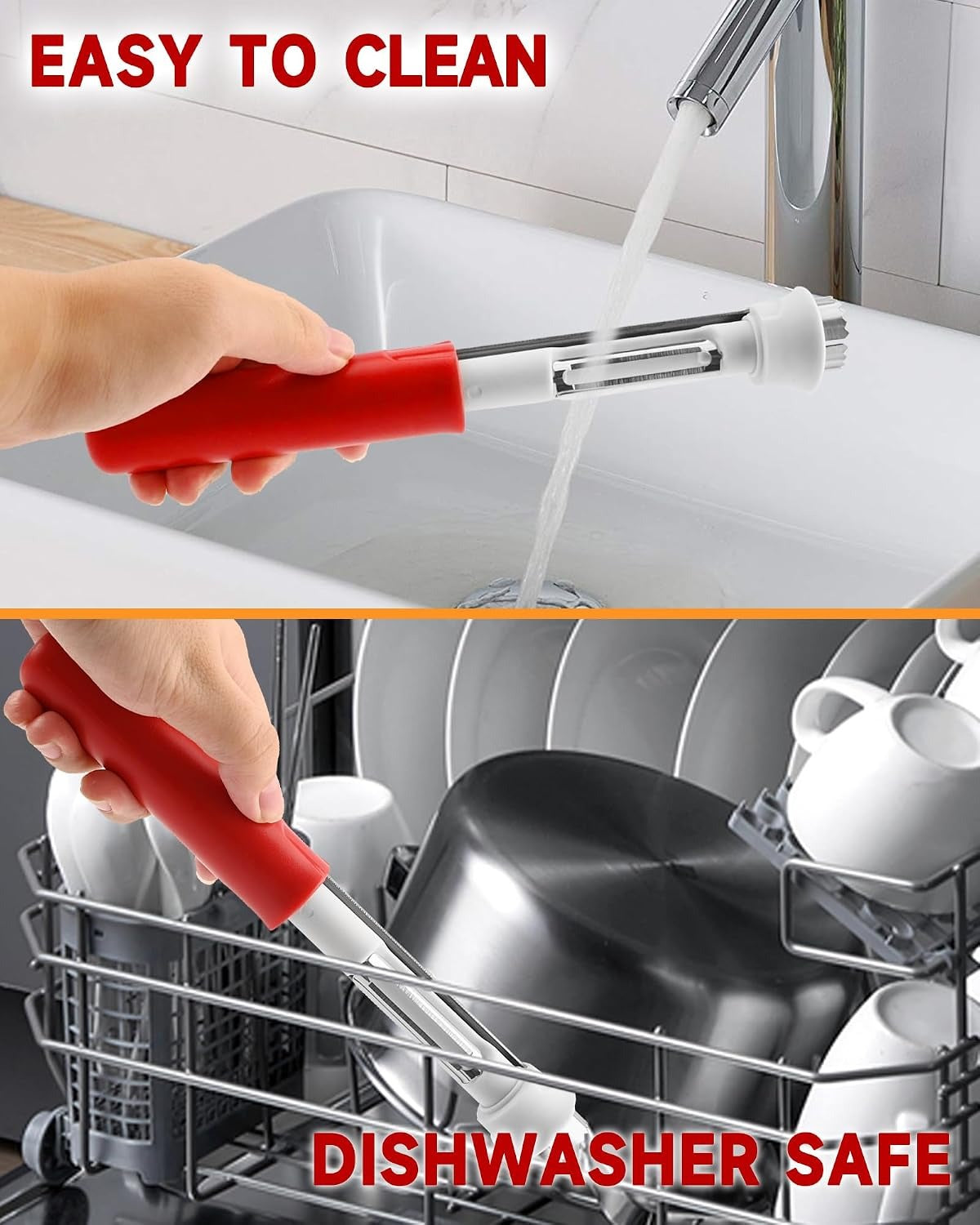 2 in 1 Apple Corer and Peeler Tool, Fruit Vegetable Corer and Peeler Tool Stainless Steel Apple Peeler Apple Corer Remover Tool Multifunction Corer Tool for Vegetable Fruit Kitchen Gadget